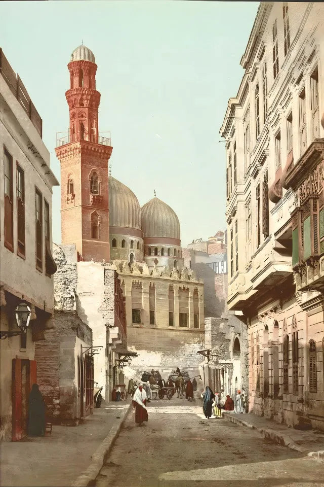 Moderne Aquarell-Landschaft – Minimalistische Leinwandkunst