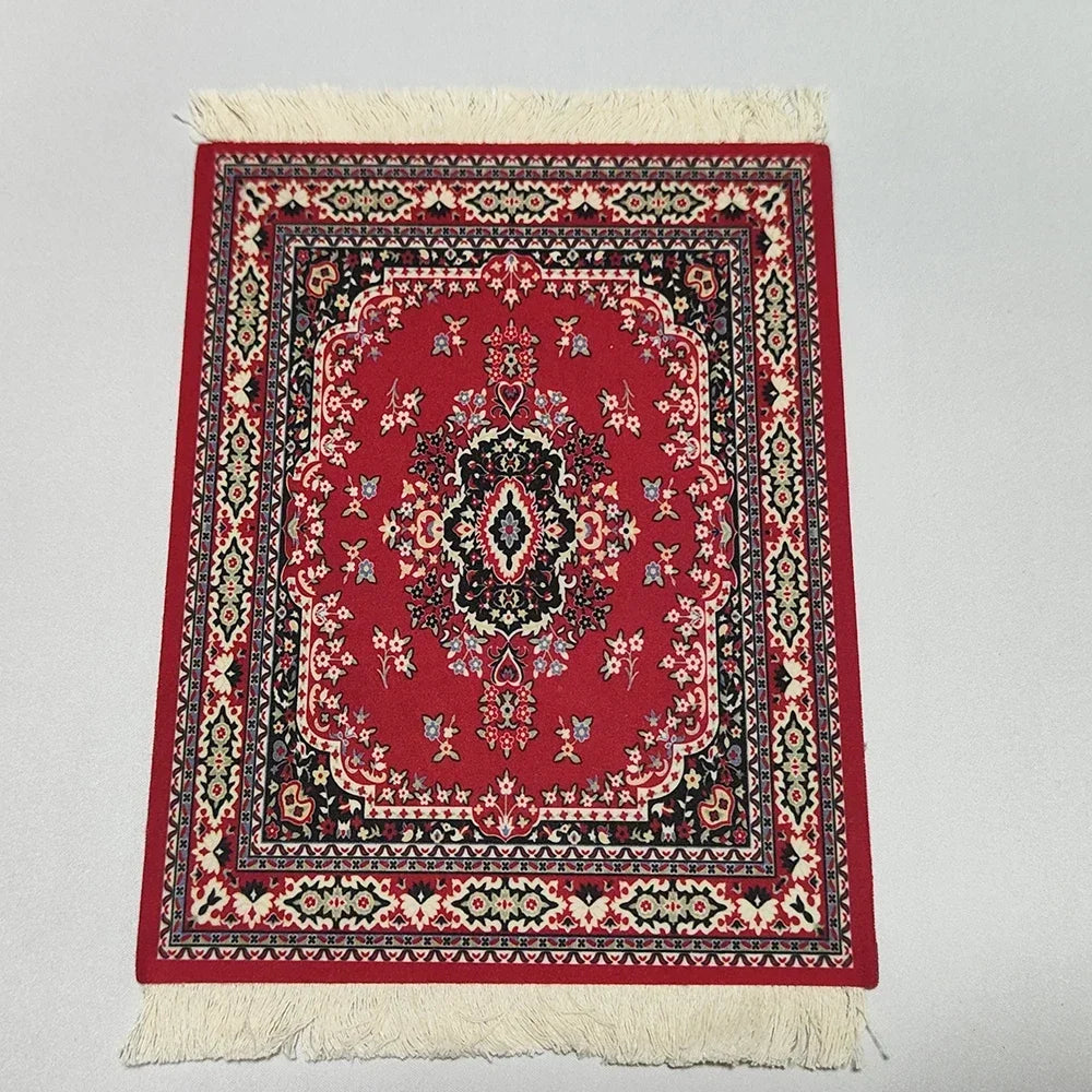 Exklusives Mousepad „Royal Weave“ – Gewebter Orient-Teppich mit Echtheits-Fransen