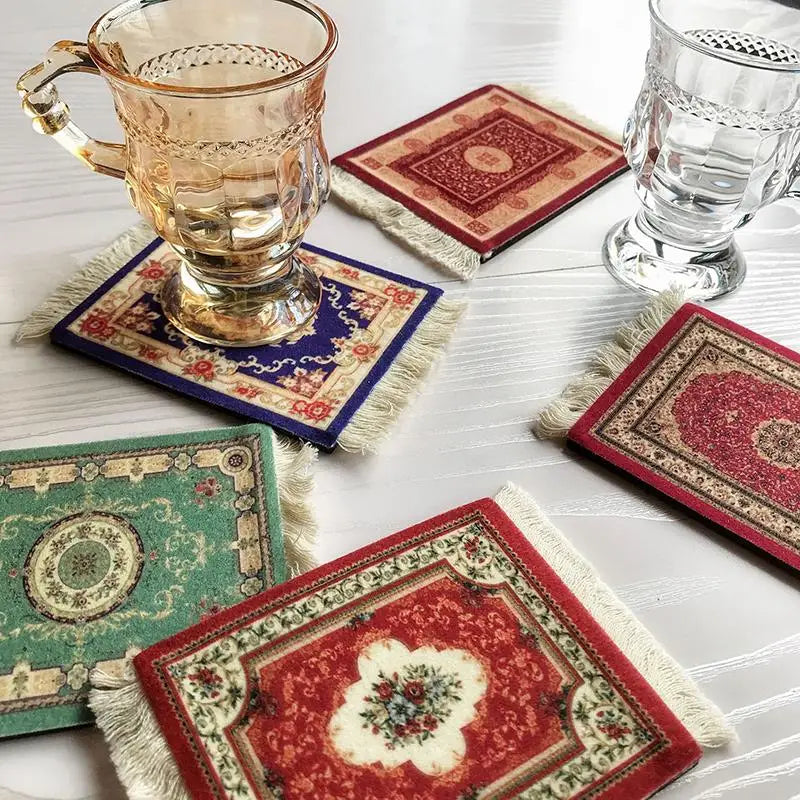 Orient-Untersetzer „Petite Persia“ – Gewebter Stoff mit edlen Quasten