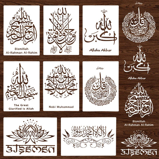 Islam DIY Schablonen & Arabische Kalligrafie