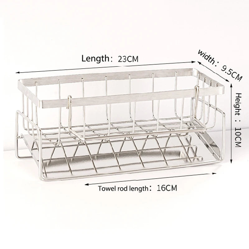 Einzelnes Spülen-Ablagegestell aus Edelstahl