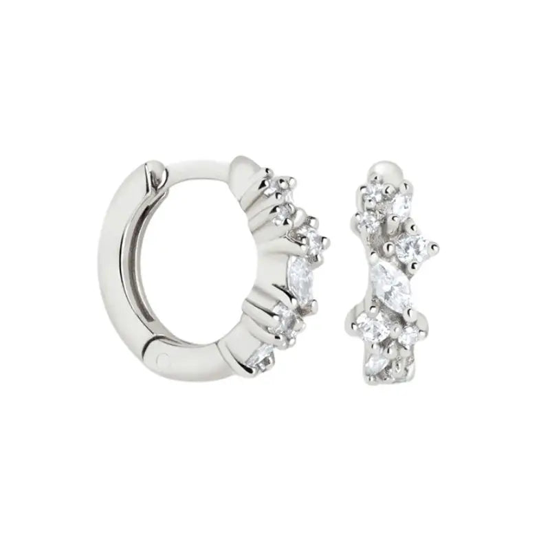 Zarte "Huggie" Creolen aus 925 Sterling Silber