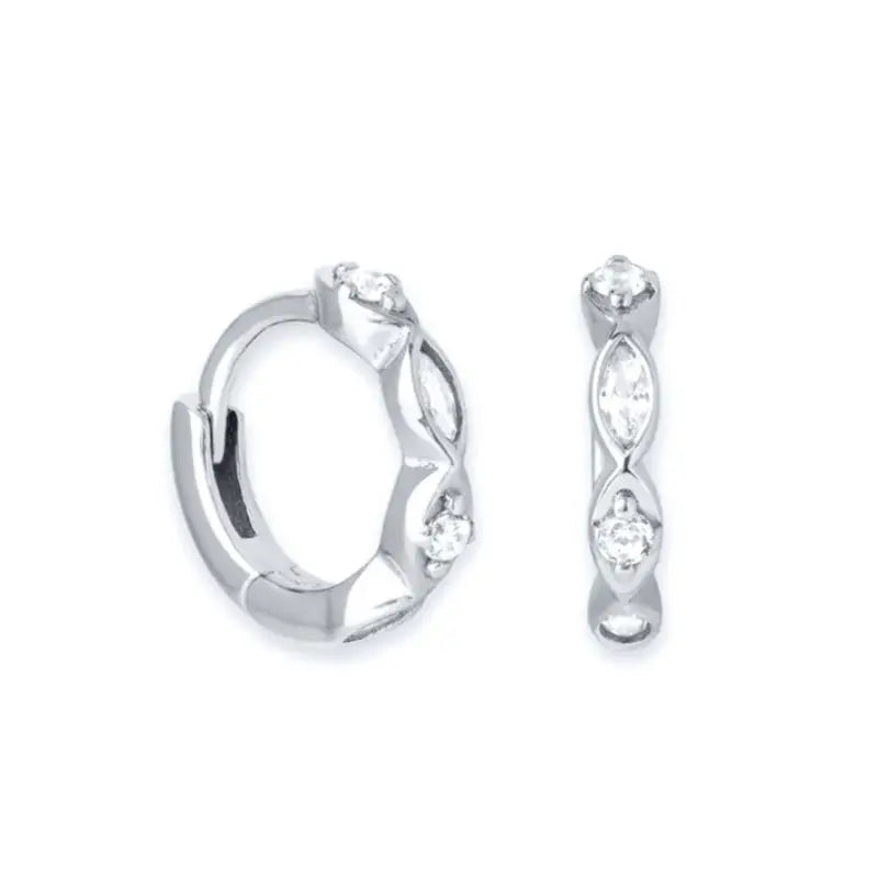 Zarte "Huggie" Creolen aus 925 Sterling Silber
