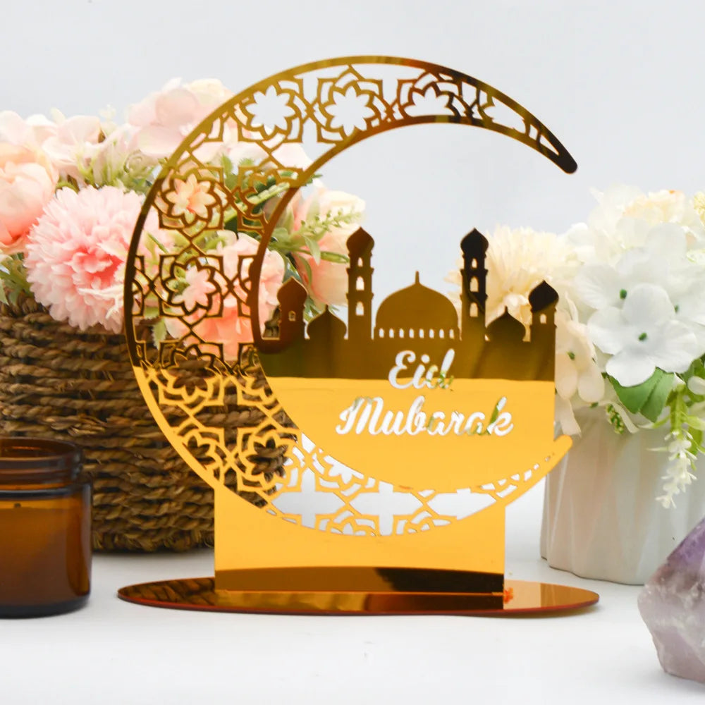 Elegante Ramadan & Eid Tischdekoration aus Acryl