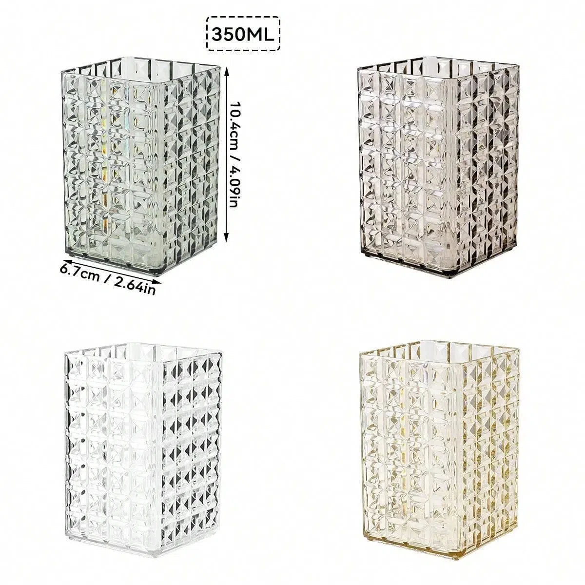 Luxury Beauty-Organizer „Crystal Clear“ – Stilvolle Aufbewahrung für Pinsel & Kosmetik