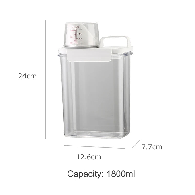 Multifunktionaler Vorratsbehälter mit Messbecher