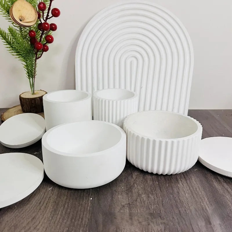 Silikonform für DIY-Gießprojekte (Aroma-Becher, Blumentopf, Dose)