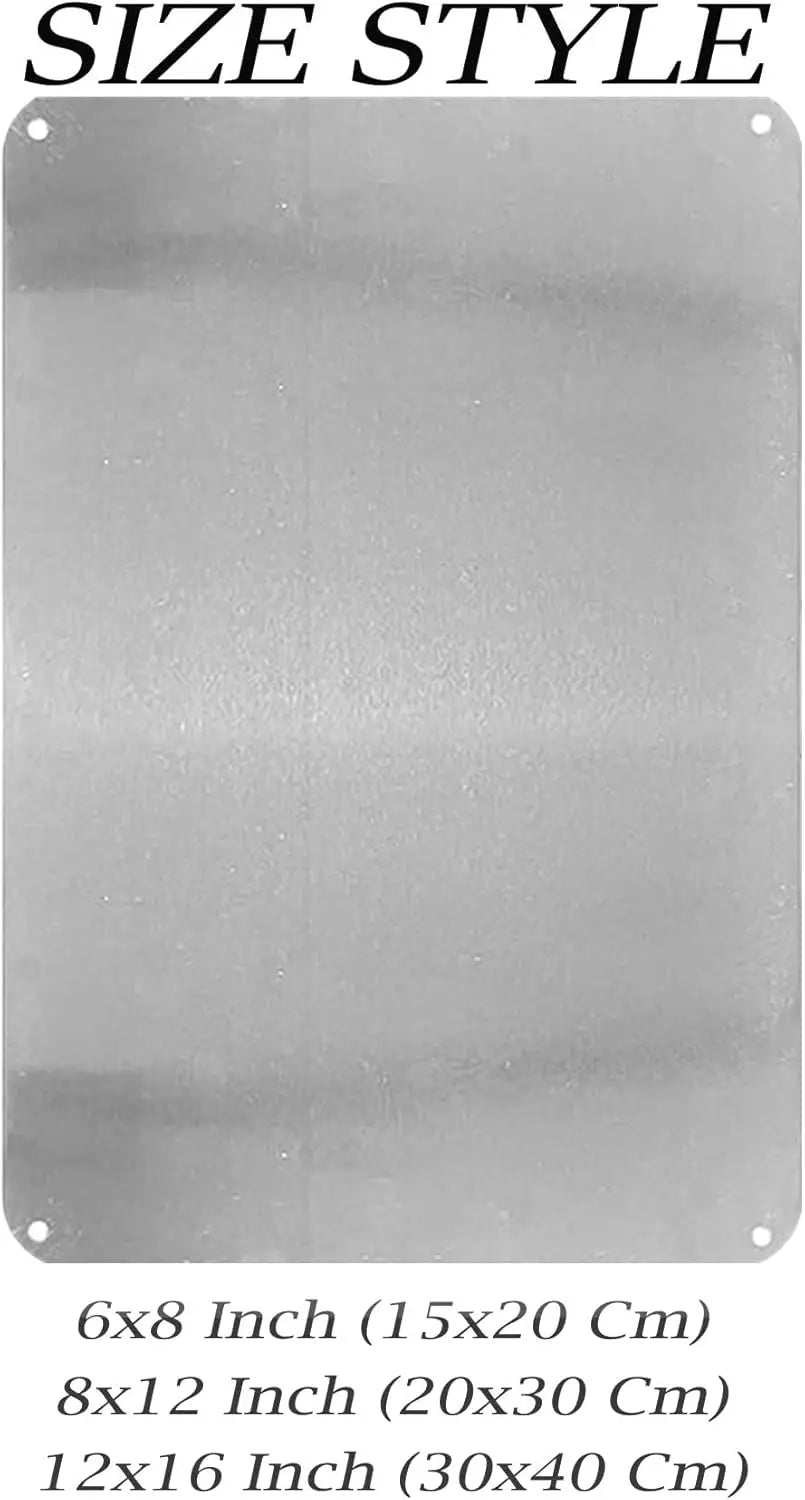 Hochwertiges Aluminium-Schild (Rechteckig)