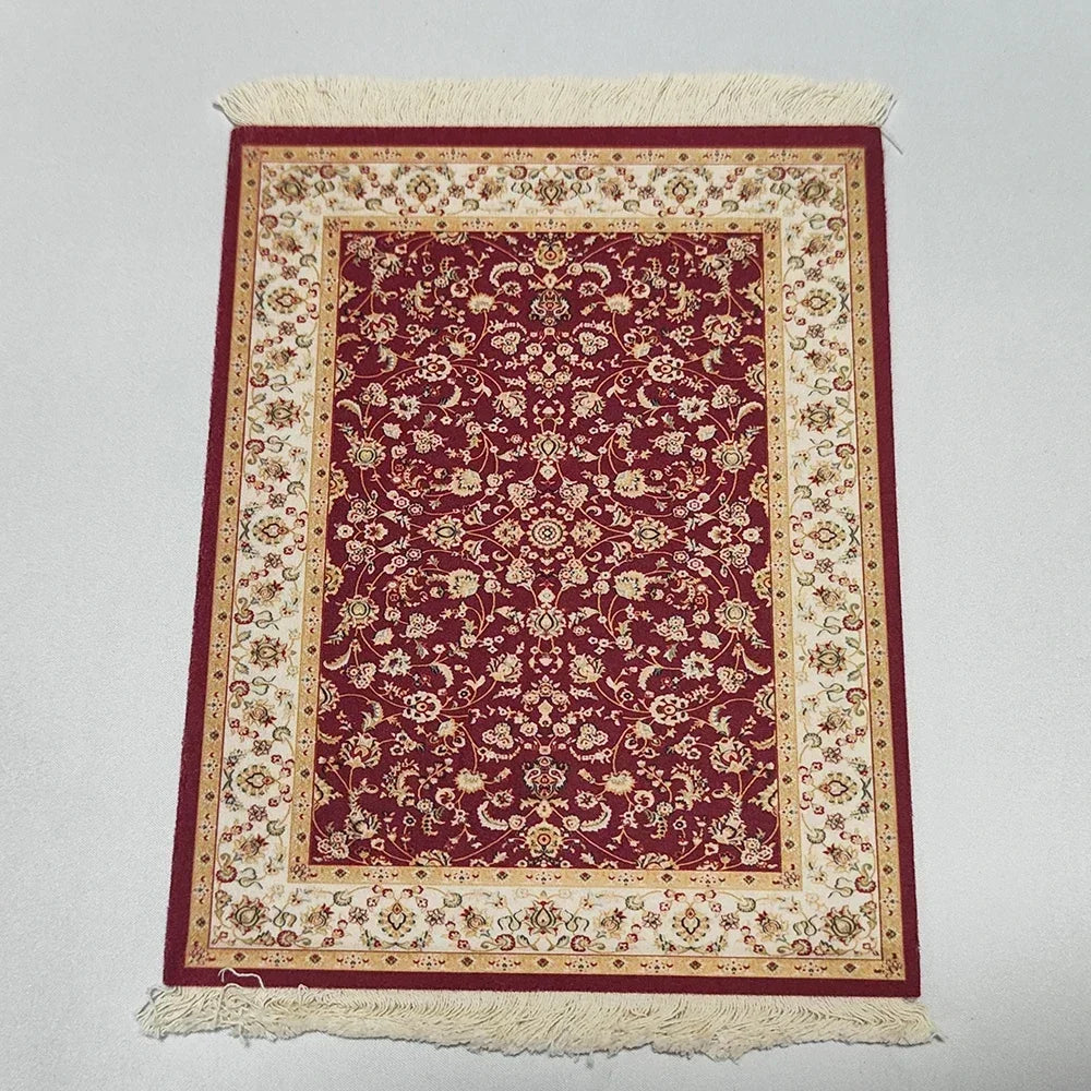 Exklusives Mousepad „Royal Weave“ – Gewebter Orient-Teppich mit Echtheits-Fransen