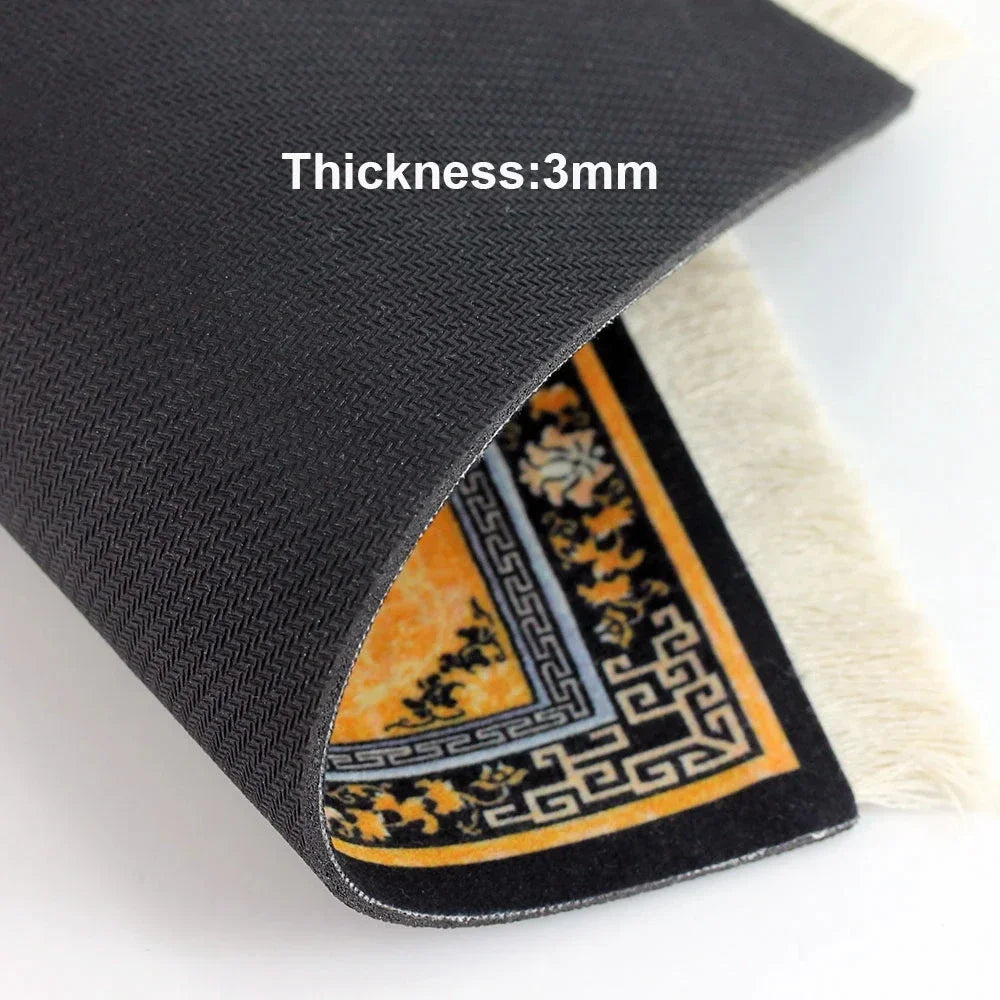 Großes Orient-Mousepad „Grand Weave“ – 28cm Premium-Webstruktur mit Fransen