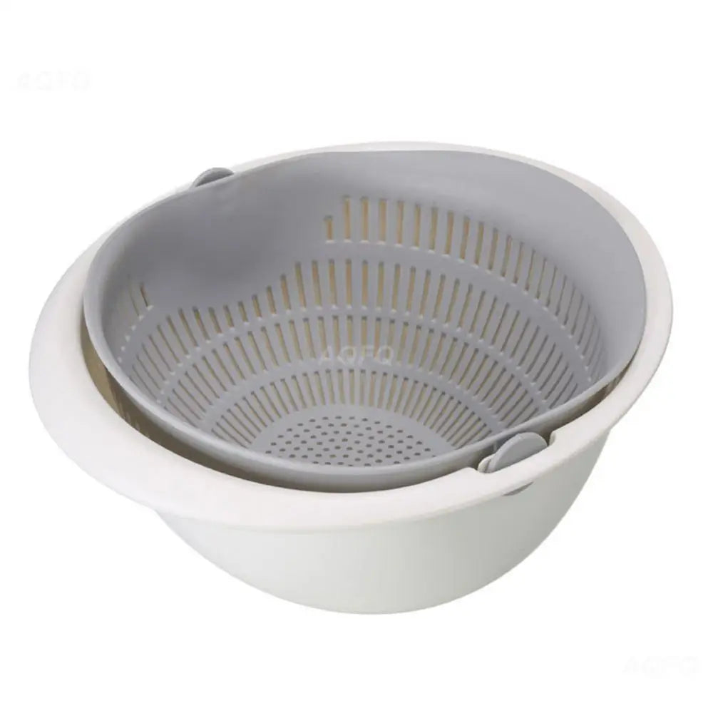 Drehbares 2-in-1 Abtropf- & Waschsieb-Set (CE/EU-Zertifiziert)