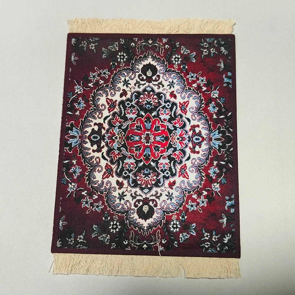 Großes Orient-Mousepad „Grand Weave“ – 28cm Premium-Webstruktur mit Fransen