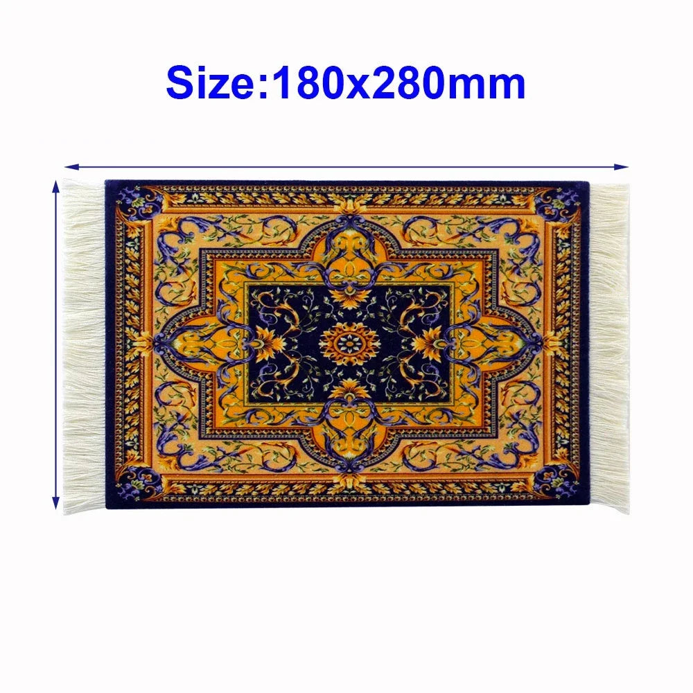 Großes Orient-Mousepad „Grand Weave“ – 28cm Premium-Webstruktur mit Fransen