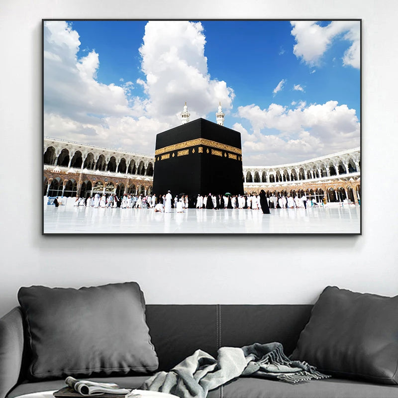 Moderne Arabische Kalligrafie – Horizontales Leinwandbild