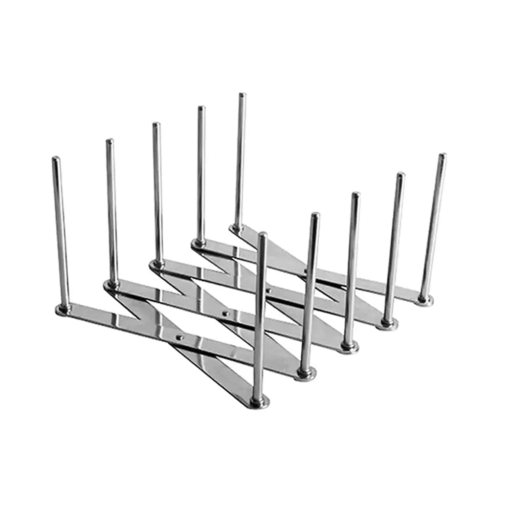 Ausziehbarer Multifunktions-Ordnungshelfer aus Edelstahl