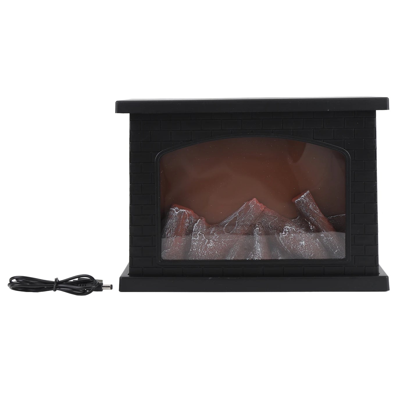 Vintage LED-Kaminleuchte mit Flammen-Simulation
