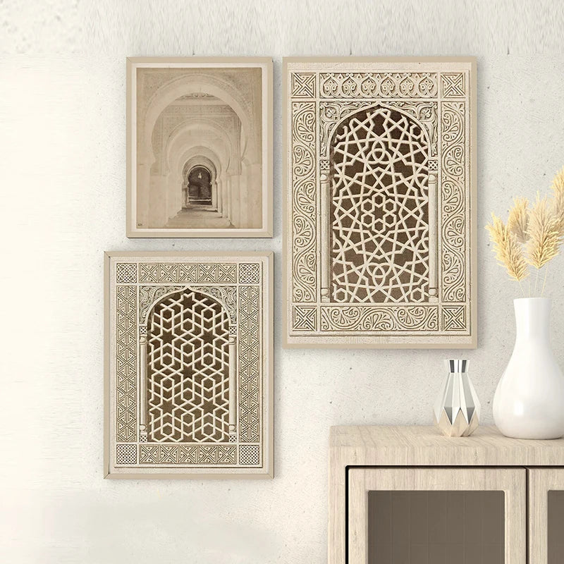 Moderne Aquarell-Landschaft – Minimalistische Leinwandkunst