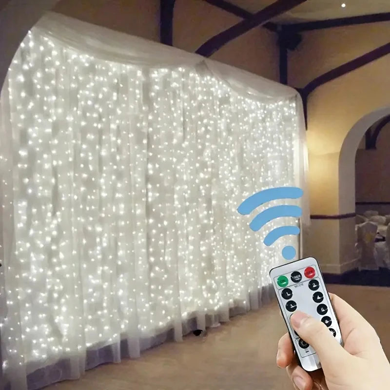 USB-betriebene LED-Lichterkette (Vorhang-Design)
