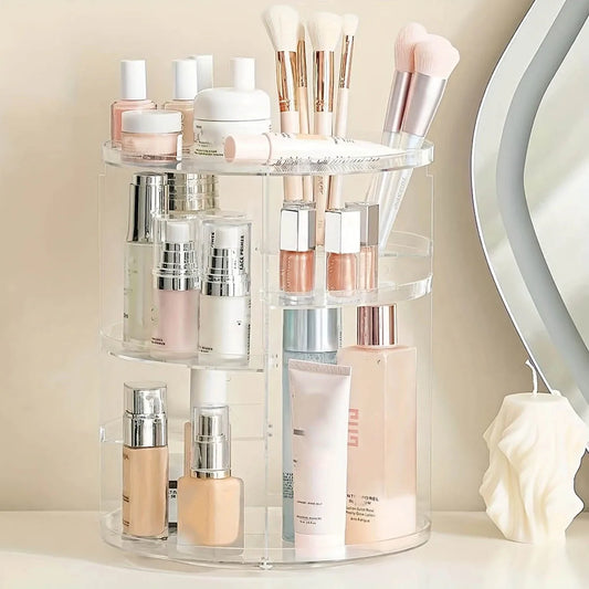 360° Drehbarer Kosmetik-Organizer (Transparent)