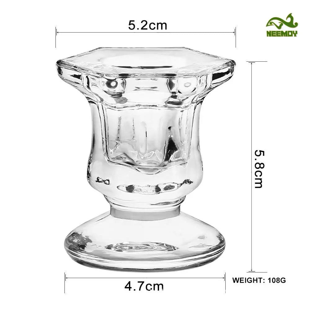 Europäischer Retro-Glas-Kerzenhalter (Klassischer Stil)