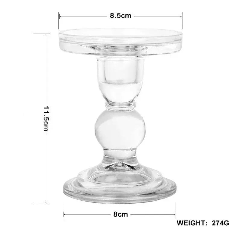 Europäischer Retro-Glas-Kerzenhalter (Klassischer Stil)