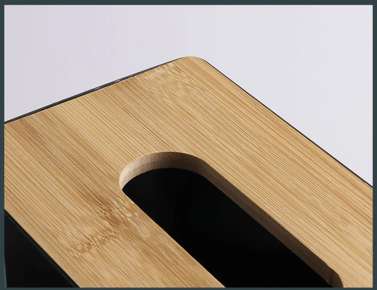 Stilvolle Tissue Box mit Bambus/Holz-Deckel