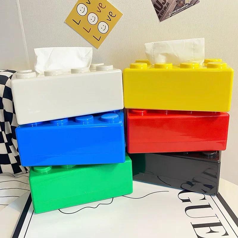 Kreative Baustein-Taschentuchbox