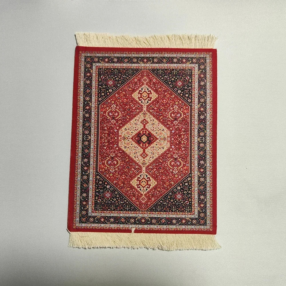 Exklusives Mousepad „Royal Weave“ – Gewebter Orient-Teppich mit Echtheits-Fransen