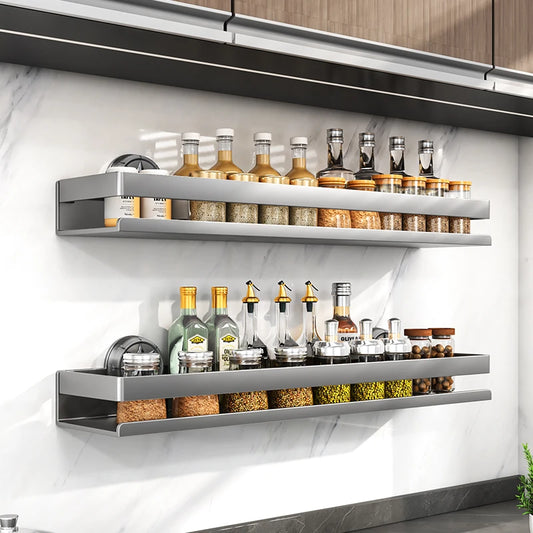 Multifunktionales Küchenregal mit Saugnäpfen (Ohne Bohren)