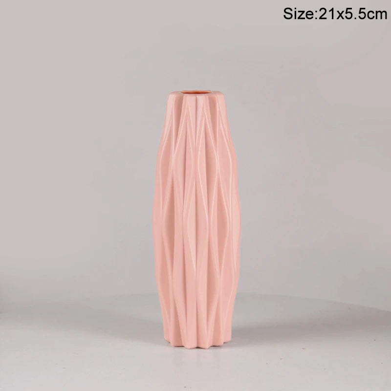 Nordische Imitat-Keramik-Vase aus Kunststoff