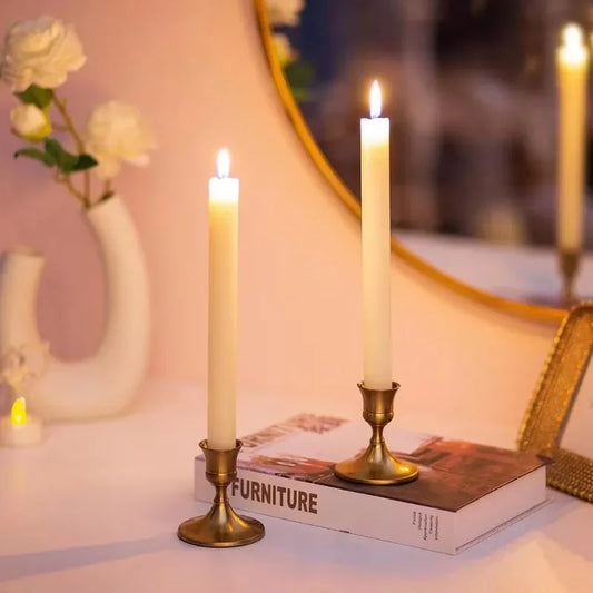 Vintage Metall-Tisch-Kerzenhalter