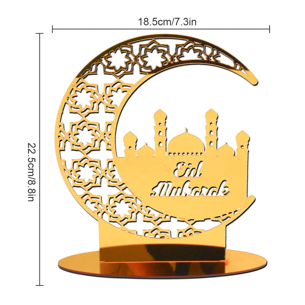 Elegante Ramadan & Eid Tischdekoration aus Acryl