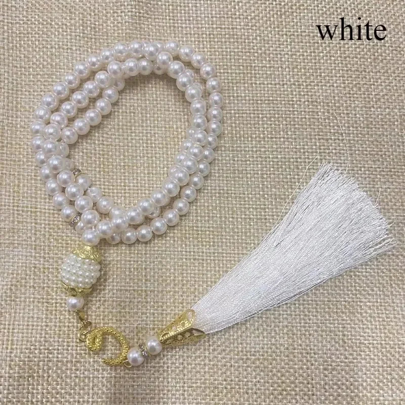 Ethnische Tesbih aus Steinperlen