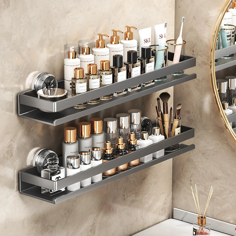 Multifunktionales Küchenregal mit Saugnäpfen (Ohne Bohren)