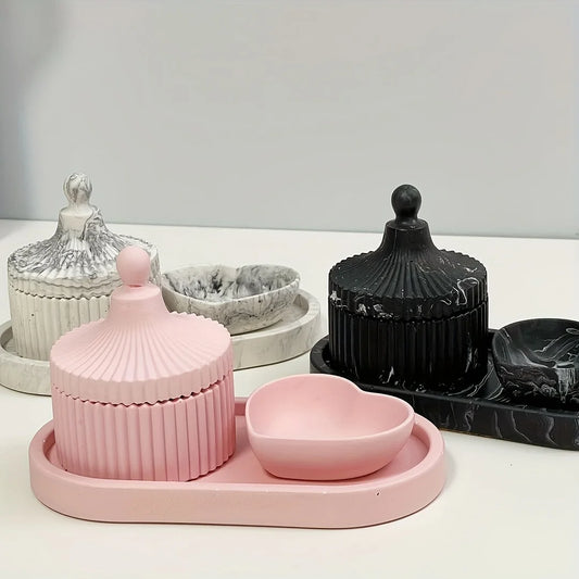 Silikon-Gießform für Dekoschalen (Beton, Harz, Gips)