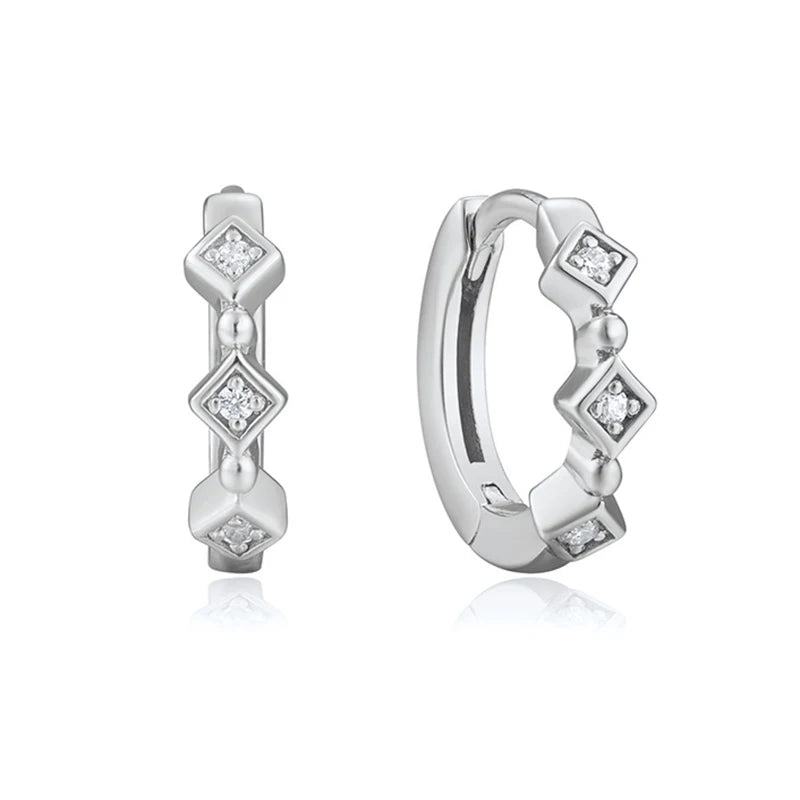 Zarte "Huggie" Creolen aus 925 Sterling Silber