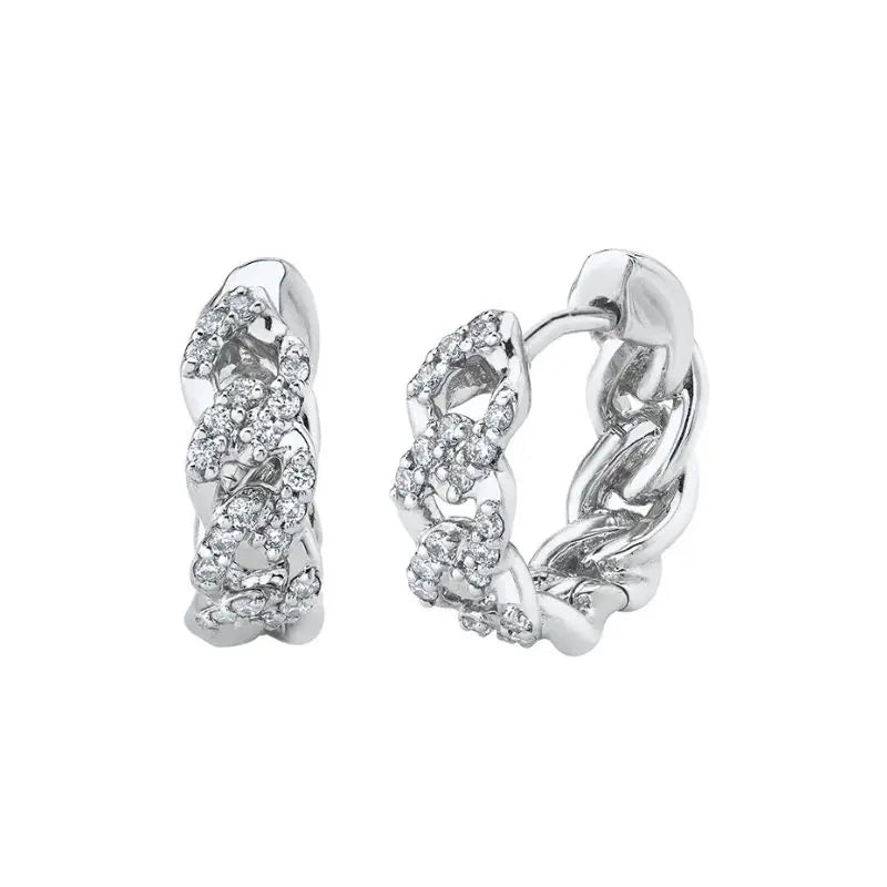 Zarte "Huggie" Creolen aus 925 Sterling Silber