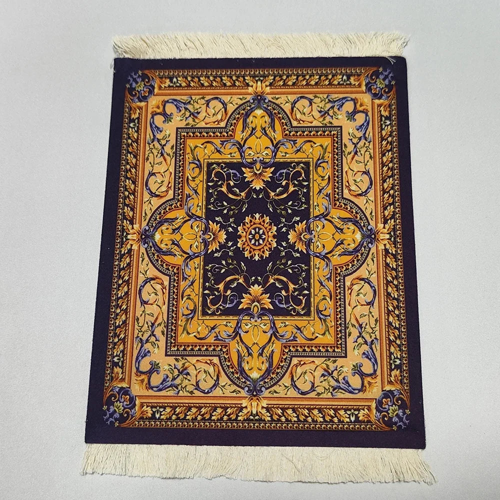 Großes Orient-Mousepad „Grand Weave“ – 28cm Premium-Webstruktur mit Fransen