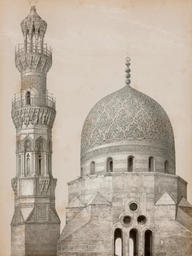 Moderne Aquarell-Landschaft – Minimalistische Leinwandkunst