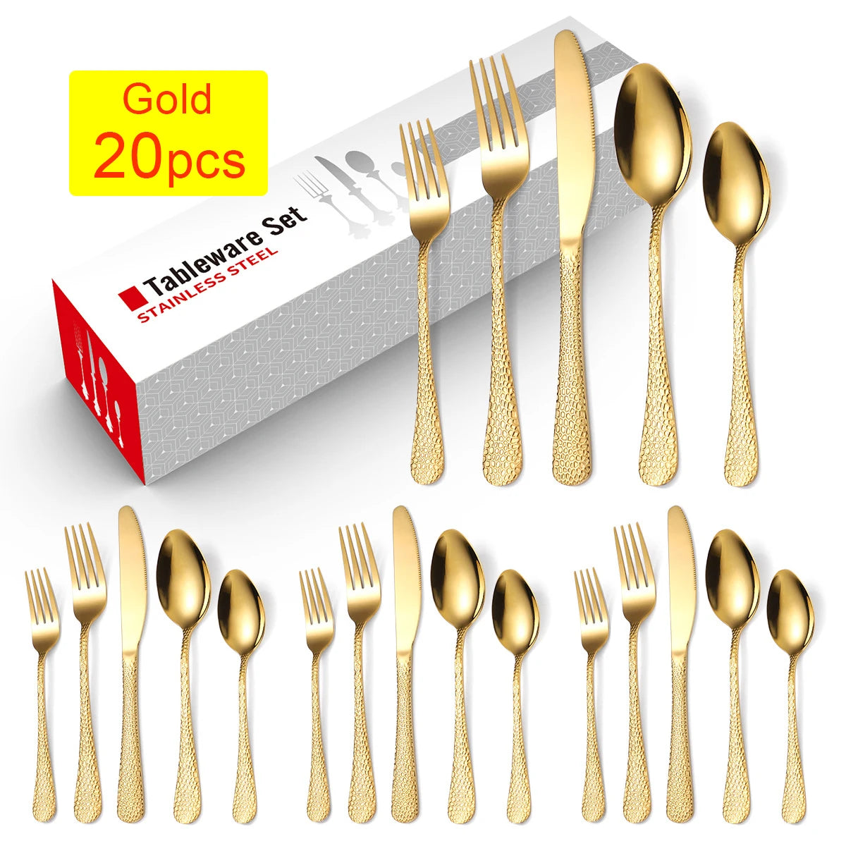 Elegantes Besteckset aus Edelstahl