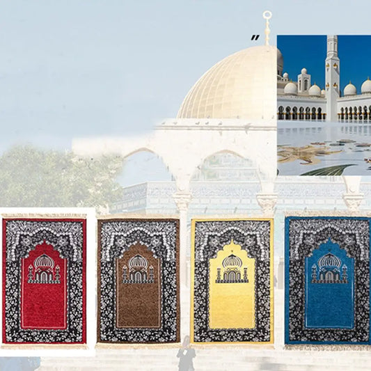 Maschinenwaschbarer Gebetsteppich (Jacquard/Plaid)