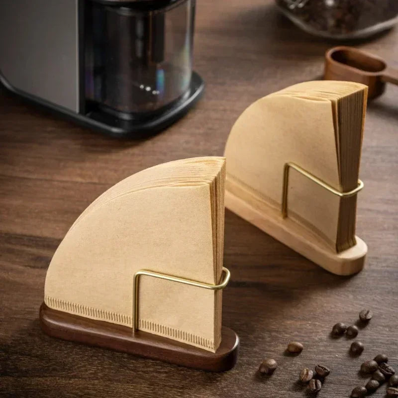 Eleganter Filterpapier-Halter aus Holz für Kaffeeliebhaber