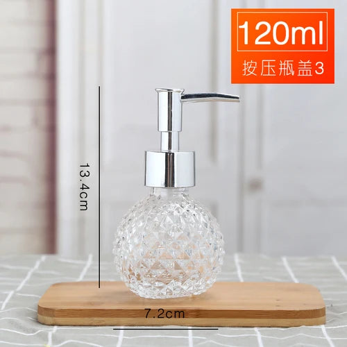 Elegante Seifenspender-Flasche aus Glas