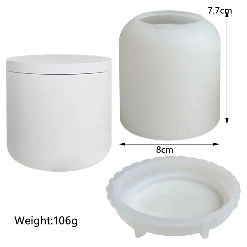 Silikonform für DIY-Bastelprojekte (Gips, Beton, Kerzen)