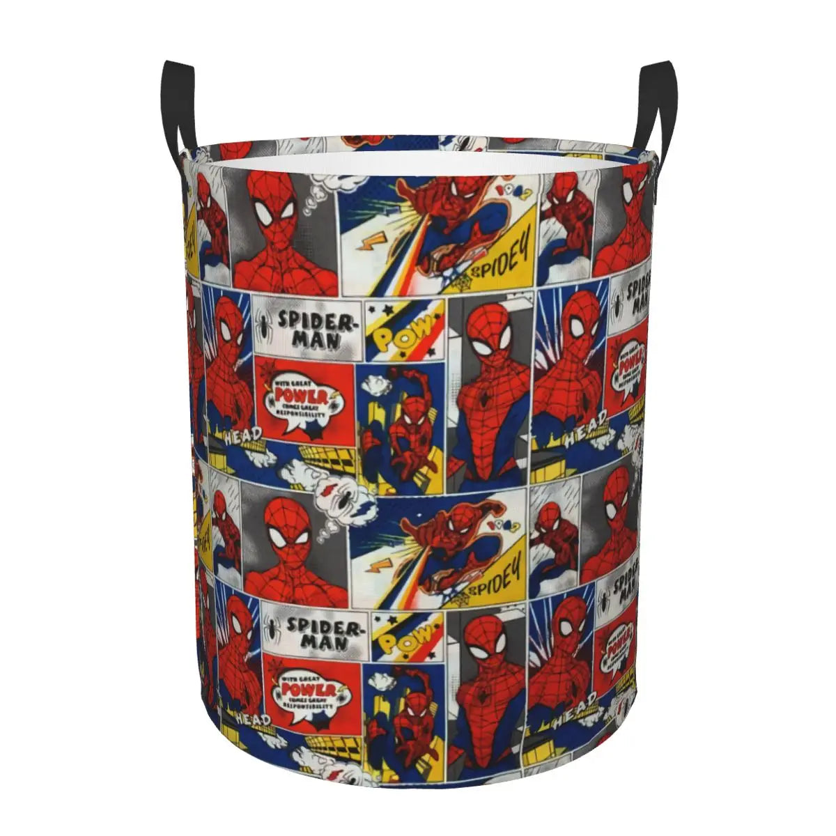 Personalisierter Spiderman Wäschekorb & Spielzeug-Organizer