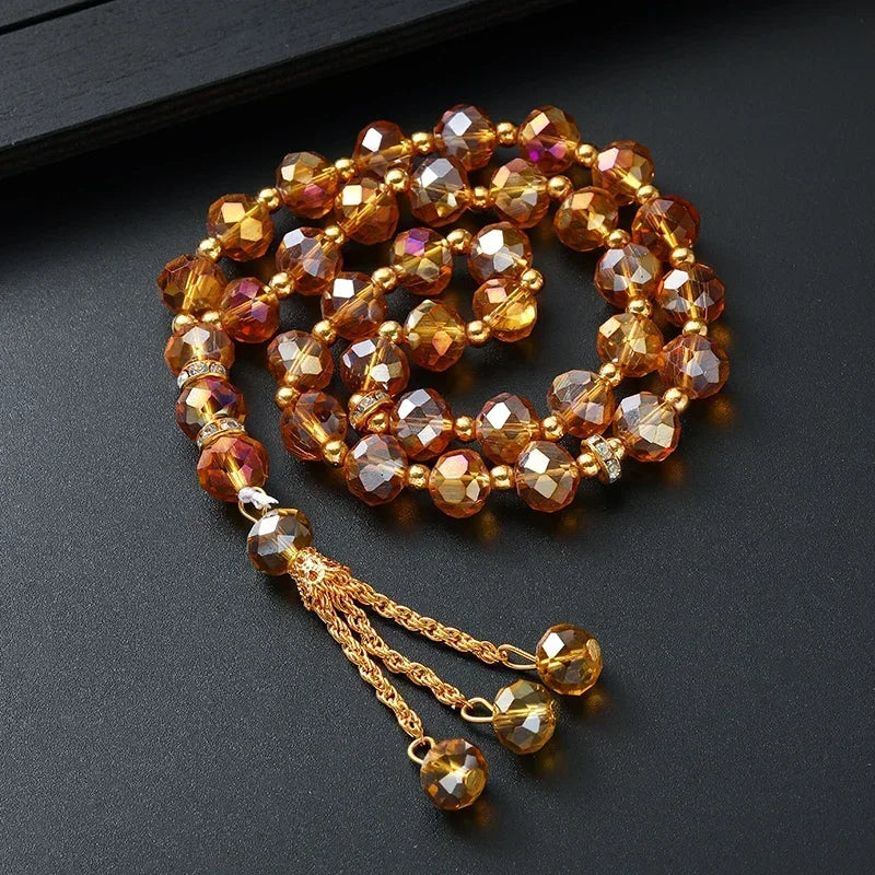 Ethnische Tesbih aus Steinperlen