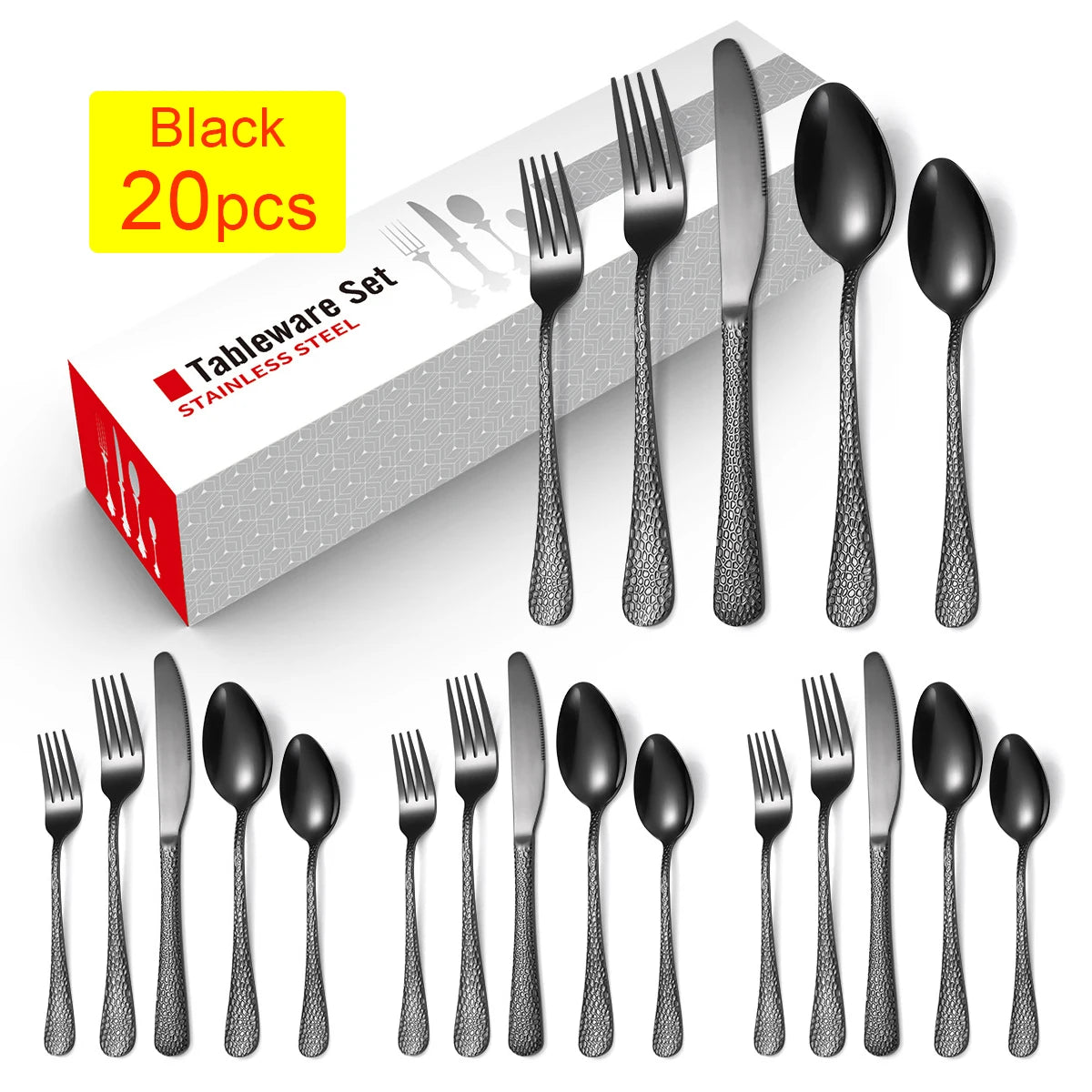 Elegantes Besteckset aus Edelstahl