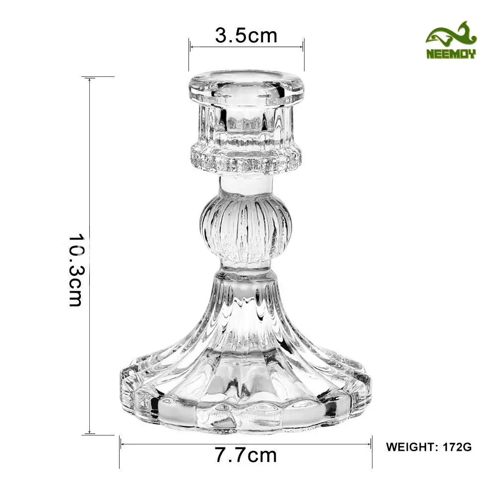 Europäischer Retro-Glas-Kerzenhalter (Klassischer Stil)