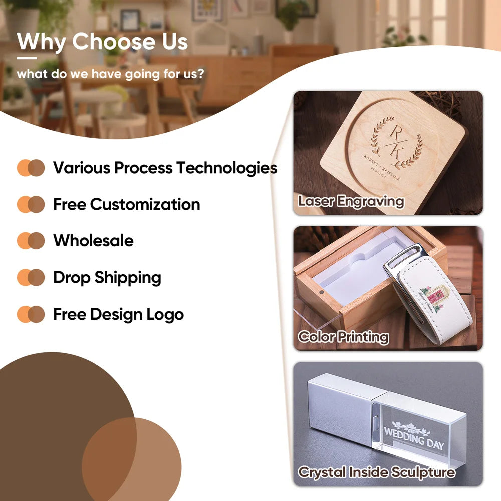 Klassischer Untersetzer aus Echtholz (Walnuss & Buche)