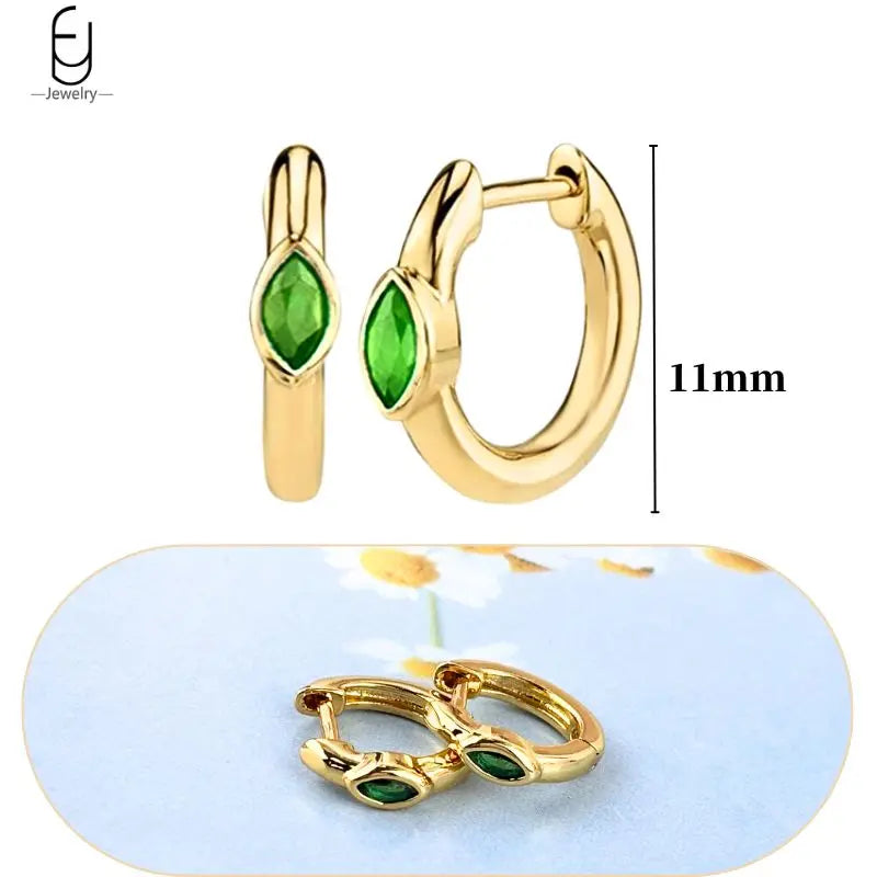 Trendige Herz-Creolen aus 925 Sterling Silber mit Zirkon